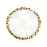 10k 5MM 8IN Bizantine Bracelet MBG-040 - OR QUEBEC 
