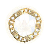 10k 23.5MM 9IN Versace Bracelet MBG-044 - OR QUEBEC 