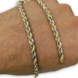 Torsade 2 tons diamond cut en or 10K 3.5mm MBG-064 - OR QUEBEC 
