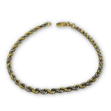 Torsade 2 tons en or 10K coupe diamond cut 3mm MBG-065 - OR QUEBEC 