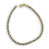 Torsade 2 tons en or 10K coupe diamond cut 3mm MBG-065 - OR QUEBEC 