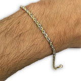 Torsade 2 tons en or 10K coupe diamond cut 3mm MBG-065 - OR QUEBEC 