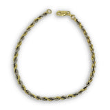 Torsade 2 tons en or 10K coupe diamond cut 3mm MBG-065 - OR QUEBEC 