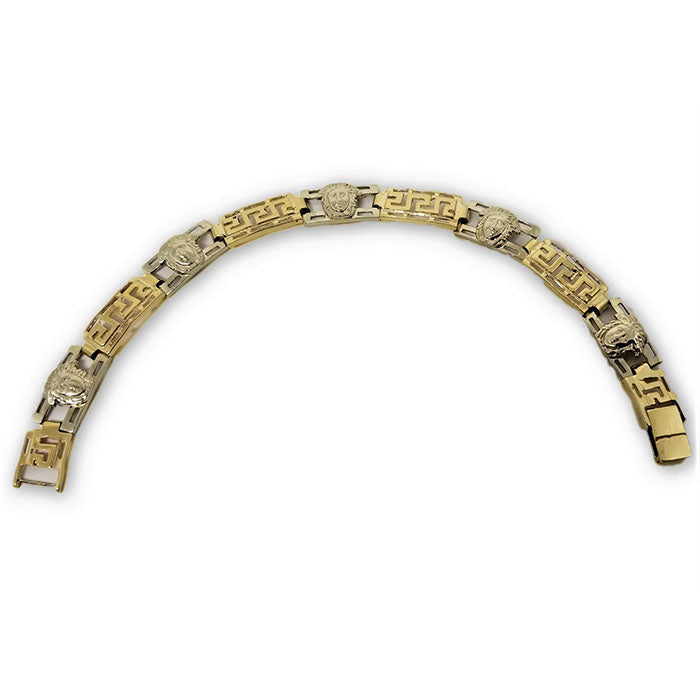 Bracelet Versace en or 2 tons 10k G lock 9.5mm MBG-069 - OR QUEBEC 