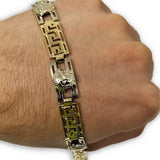 Bracelet Versace en or 2 tons 10k G lock 9.5mm MBG-069 - OR QUEBEC 