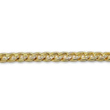 Miami cuban link coupe diamond  cut en or 10k 7mm MBG-071 - OR QUEBEC 