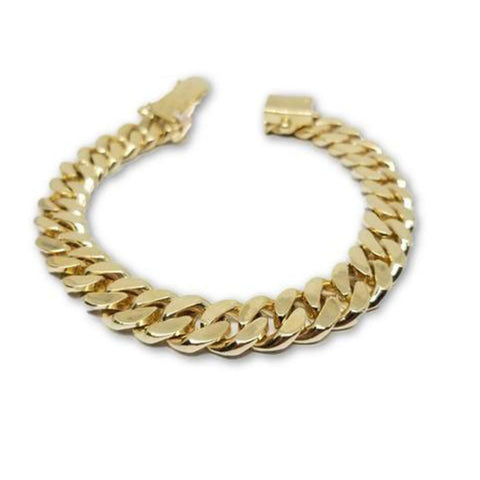 Miami Cuban Link Solid remplie en or 10k Solid Remplie MBG-072 - OR QUEBEC 