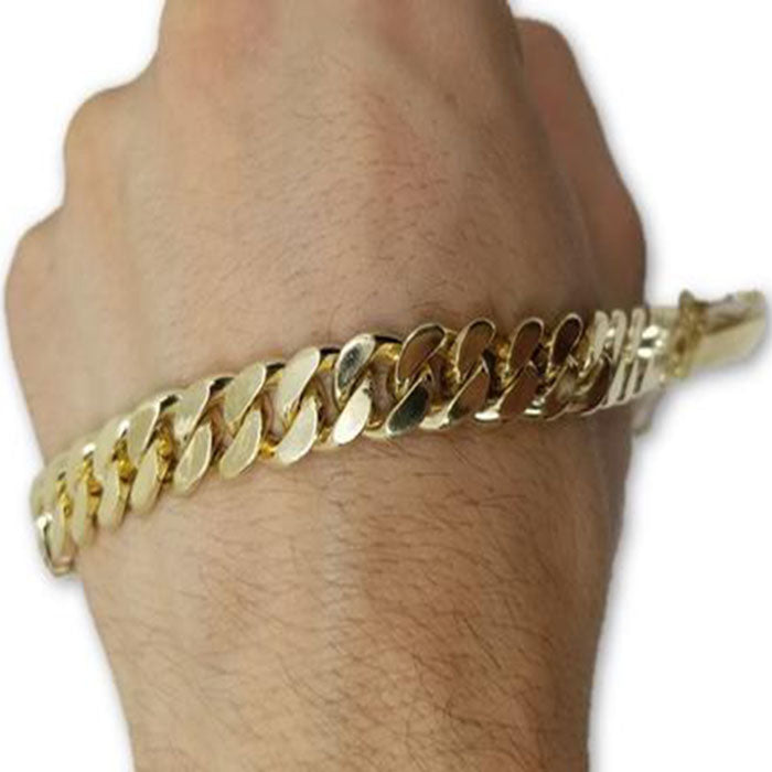 Miami Cuban Link Solid remplie en or 10k Solid Remplie MBG-072 - OR QUEBEC 