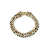 Miami cuban Link 3.00ct diamants en or 10K 10mm MBG-073 - OR QUEBEC 