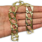 Bracelet goumette en or 10K 13mm MBG-076 - OR QUEBEC 