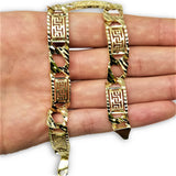 Bracelet Versace en or 10k diamond cut 8.5mm MBG-083