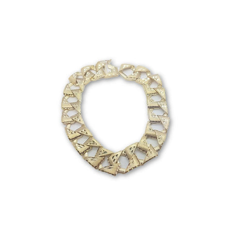 bracelet en or 10 kt Cuban Link 12.5mm MBG-097 - OR QUEBEC 