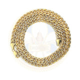 10k 7MM 24IN D-Cut Cuban Link Ensemble Collier MGC-014 - OR QUEBEC