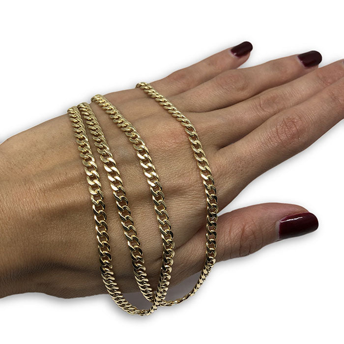 10k 26IN Cuban Link Ensemble Collier MGC-015-OR QUEBEC