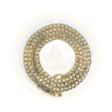 10k 3.5MM 24IN D-Cut Curb Ensemble Collier MGC-018 - OR QUEBEC