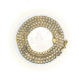 10k 3.5MM 24IN D-Cut Curb Ensemble Collier MGC-018 - OR QUEBEC