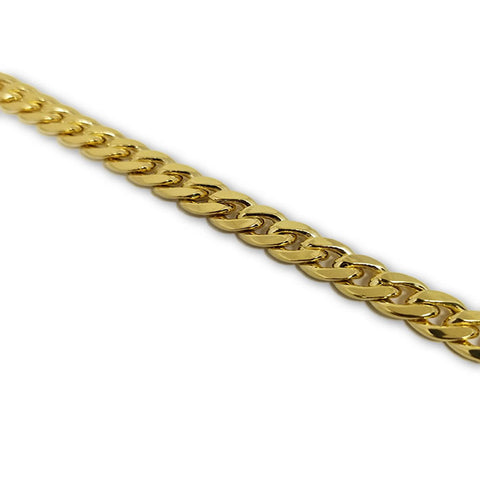 Miami Cuban Link 9mm en or jaune 10 karat MGC-074 - OR QUEBEC 