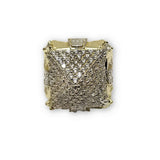 10K Or Jaune Bague Pyramide Homme MGR_223 - OR QUEBEC 