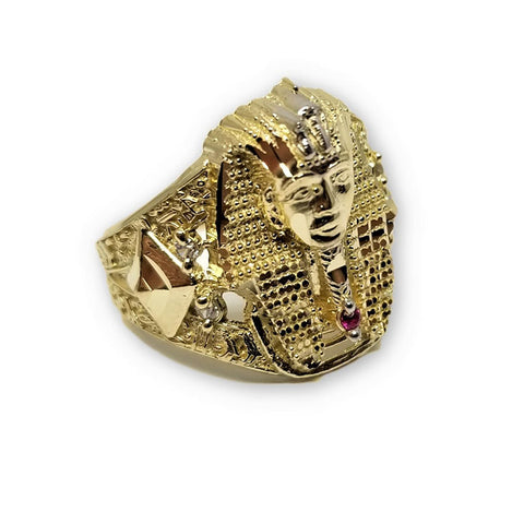 Bague Pharaon en or 10k pour homme MGR_227 - OR QUEBEC 