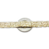 Bracelet scareface nugget en or 10k diamond cut 10mm MBG-093 - OR QUEBEC 