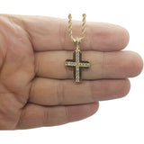 10k Or jaune Torsade Lacrose Collier MNG-186 - OR QUEBEC 