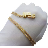 10K or jaune Torsade Chaine 2.5mm Camion Collier MNG-238 - OR QUEBEC 