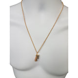 10K or jaune Torsade Chaine 2.5mm Camion Collier MNG-238 - OR QUEBEC 