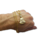 10K Or Jaune Torsade 2.5MM Budha Collier MNG-273 - OR QUEBEC 
