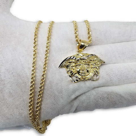 10K Franco MM Or Jaune Versace Homme Collier MNG-279-OR QUEBEC