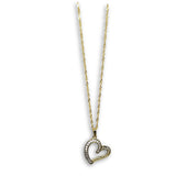 10K Or jaune Singapour Coeur versace collier Femme MNG-300 - OR QUEBEC 