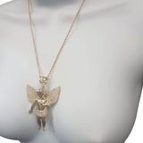 chaine Torsade en or 10 kt & ange 1 bras ouvert en or 10 karat MNG-322 - OR QUEBEC 