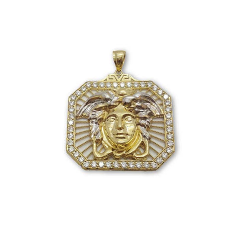 10K Versace Pendentif Homme Medusa En Or Jaune MPG-215 - OR QUEBEC 