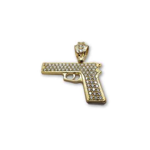 10K or jaune pierre rouge Nugget pendentif Homme MPG-271 - OR QUEBEC 