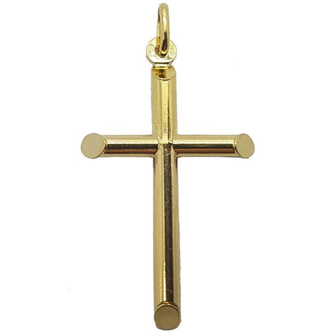 Pendentif Homme 10K en or Jaune Croix MPG-307 - OR QUEBEC 