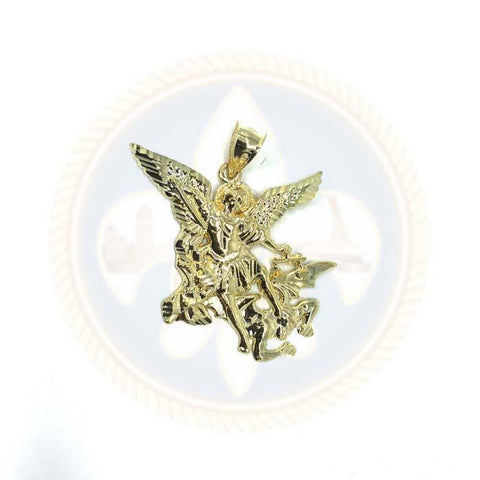 10K or Jaune Pendentif Homme Ange S MPG-397