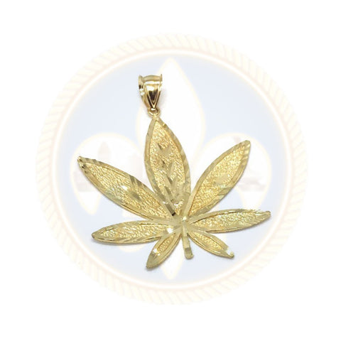 10K Or Jaune Marijuanna Pendentif MWG_018 - OR QUEBEC 