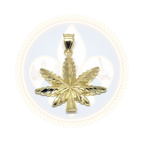 10K Or Jaune Marijuanna Pendentif MWG_019 - OR QUEBEC 