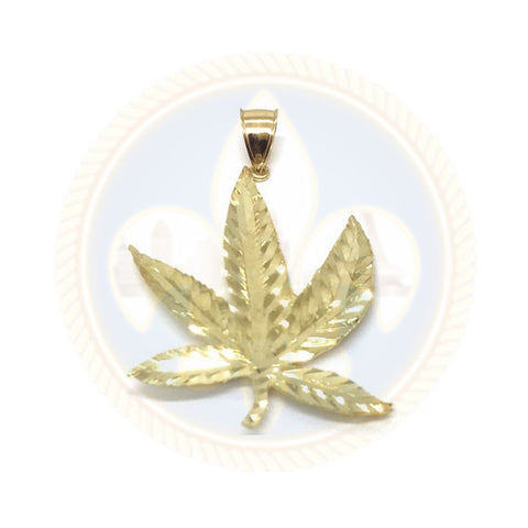 10K Or Jaune Marijuanna Pendentif MWG_021 - OR QUEBEC 