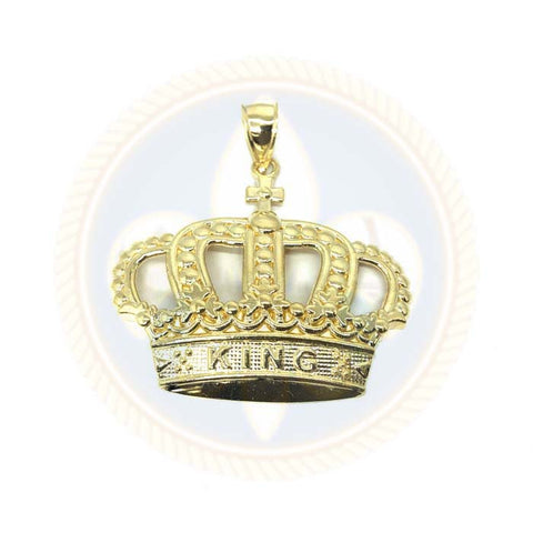 Pendentif en or 10K King Couronne RGP-003 - OR QUEBEC 