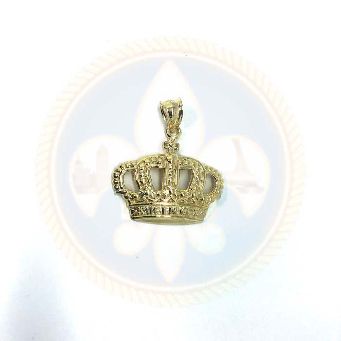 Pendentif en or 10K King Couronne RGP-005 - OR QUEBEC 