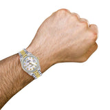 Montre Rolex Diamond Gold pour homme 16233 | 36Mm | Nacre blanche | Jubilee Band