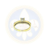 10k Femme Cz Bague SID-0030 - OR QUEBEC 