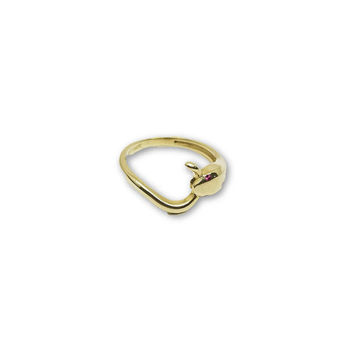 10K Bague Femme Or jaune Pierre Rouge WGR-069 - OR QUEBEC 