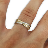 10K Or Jaune Bague Infini Pour femme WGR-106 - OR QUEBEC 