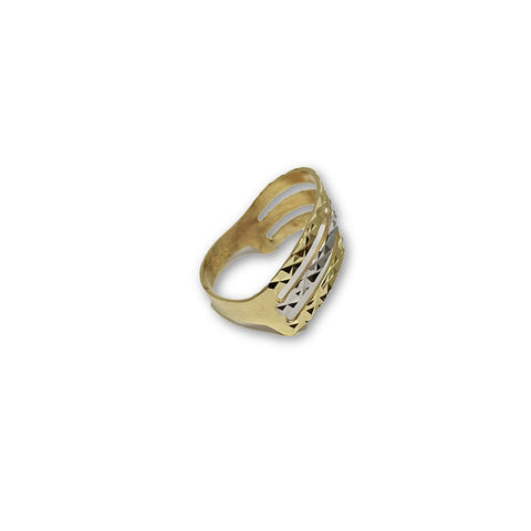 10K Or Jaune Bague Femme WGR-114 - OR QUEBEC 