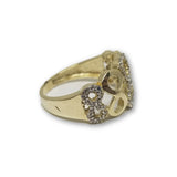 10K Or Jaune Bague Infini Zircon Femme WGR-133 - OR QUEBEC 