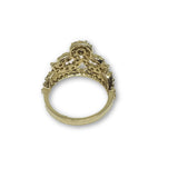 Bague Couronne Femme 10K or Jaune WGR-137 - OR QUEBEC 