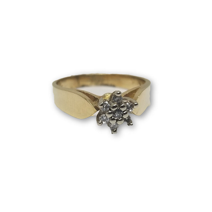 10K Or jaune Bague Pour Femme WGR-149 - OR QUEBEC 