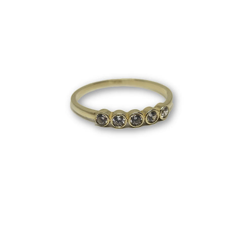 10K Or Jaune Bague Femme WGR-164 - OR QUEBEC 