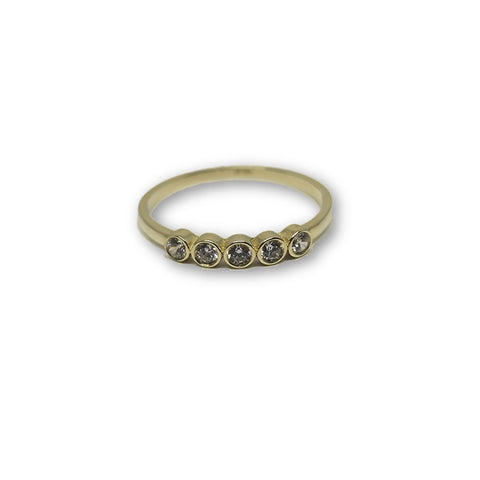 10K Or Jaune Bague Femme WGR-164 - OR QUEBEC 